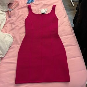 aritzia babaton sculpt knit dress